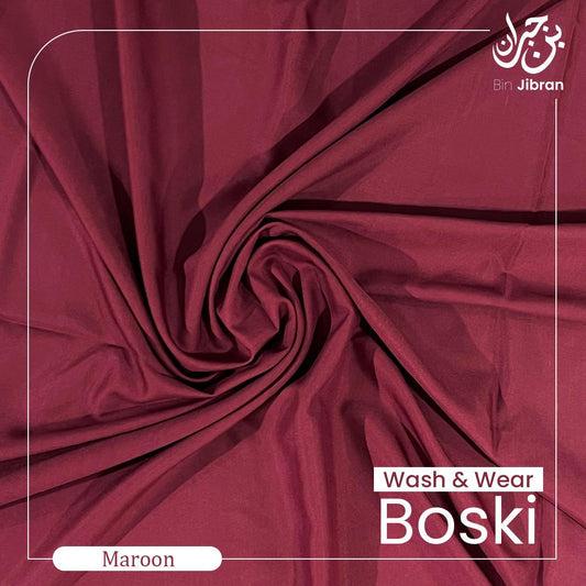 Wash & Wear Boski- Maroon